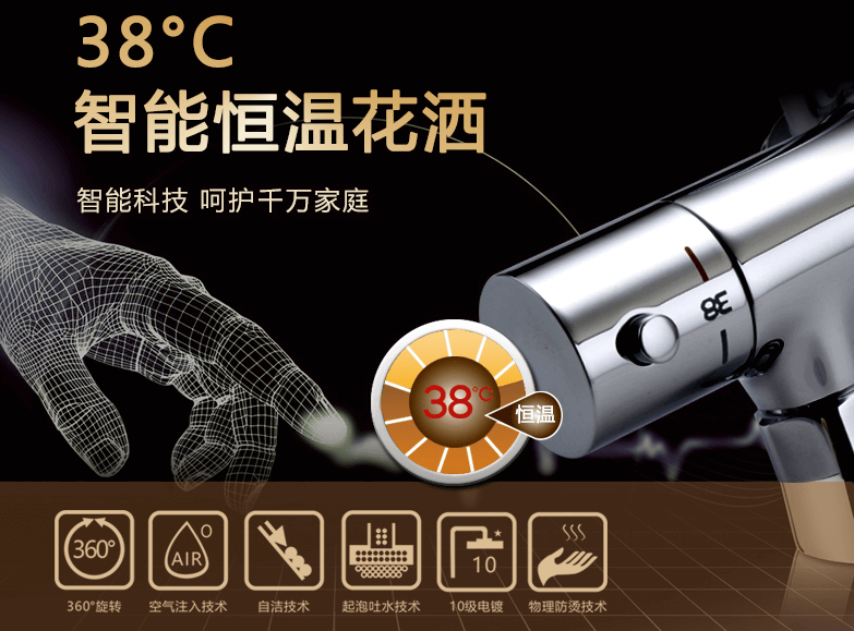輝煌恒溫花灑：幸福如水，冷暖自知! 